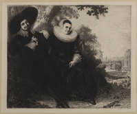 TvB G 0304
<br/>
Echtpaar in een tuin
<br/>
<em>Boland, Johannes Arnoldus (1838 - 1922)</em>